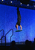 Dan Thurmon doing handstand